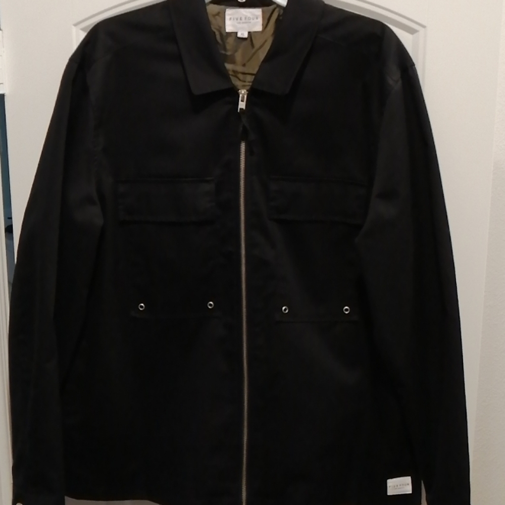Black Arnald Military Style Jacket XL